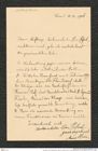 Nachlass Franz Steindachner, Brief von Marie Hein an Franz Steindachner (14.06.1906), Inv.Nr. 211.01, Seite 1